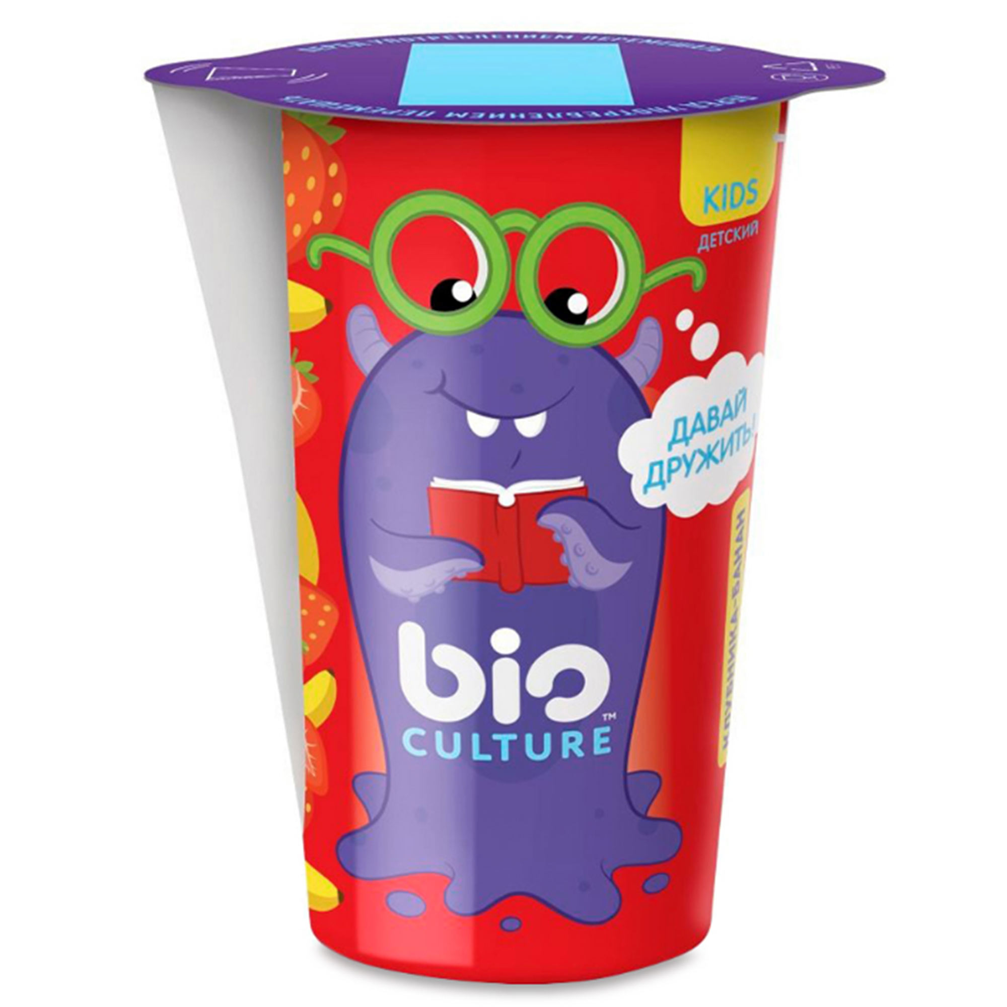 Йогурт Bio Culture Kids Клубника, банан 100 г