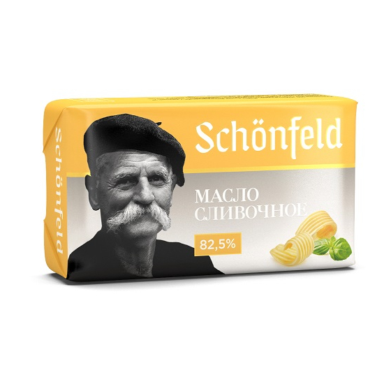 Масло Schonfeld сливочное 82,5% 180 г