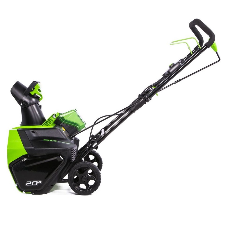 фото Снегоуборщик аккумуляторный greenworks gd60stk4, 60v, 51 см, бесщеточный, c акб 4ач и зу