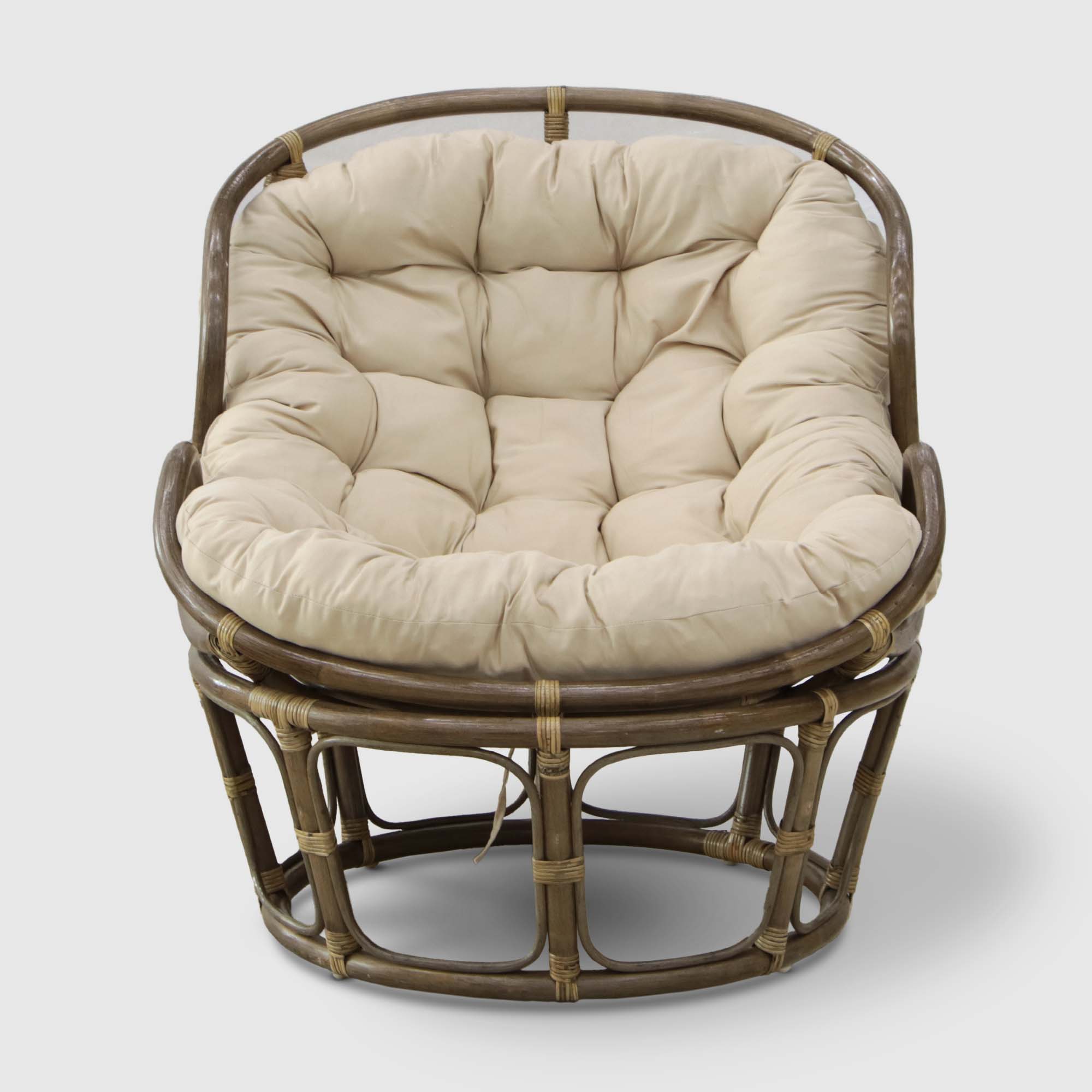 Кресло-папасан Rattan grand brown с подушкой, цвет натуральный - фото 3