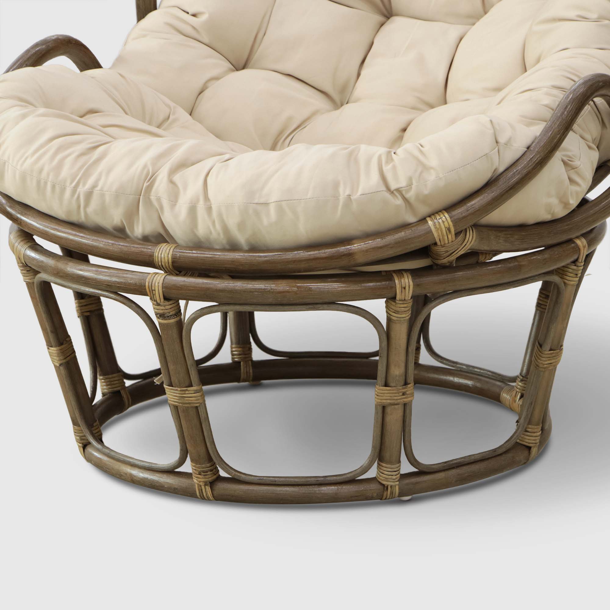 Кресло-папасан Rattan grand brown с подушкой, цвет натуральный - фото 5