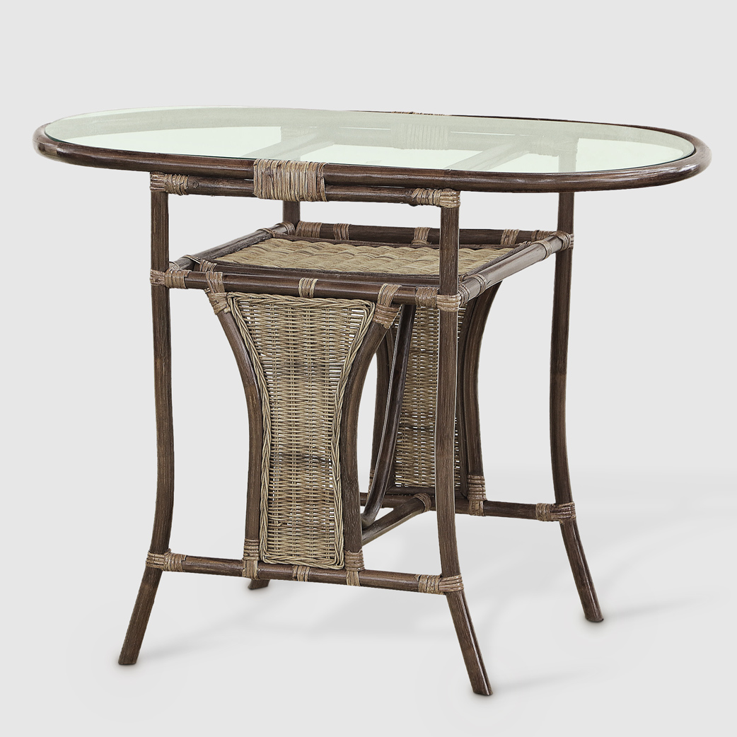 Комплект Rattan grand Lovers medium brown стол + 2 стула, цвет коричневый - фото 3