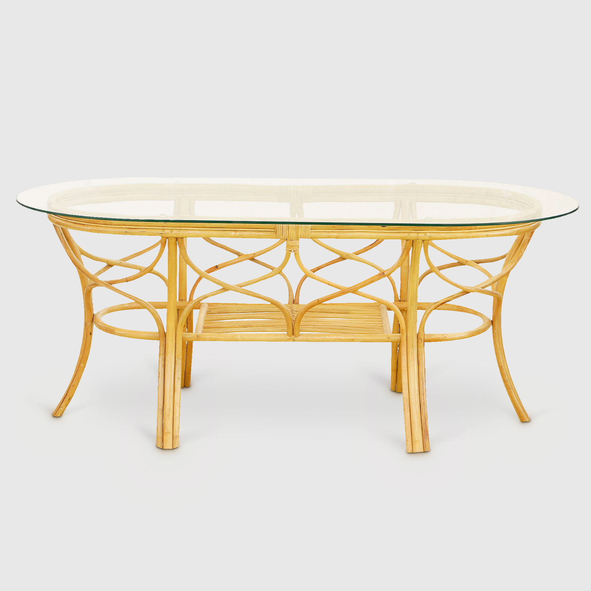фото Комплект rattan grand palma natural honey стол + 4 стула