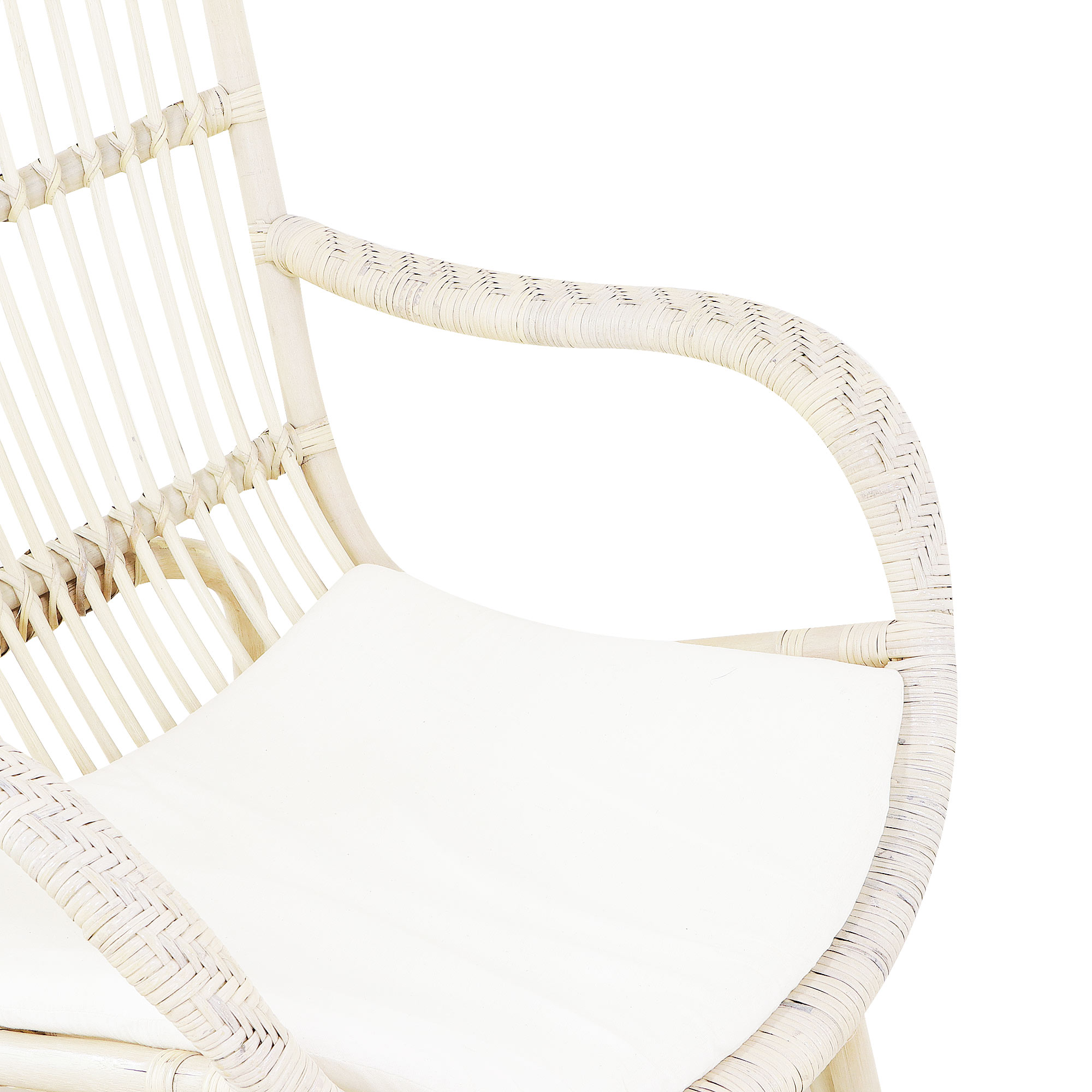 Комплект Rattan grand: кресло, оттоманка lounge wh wash, цвет бежевый - фото 4