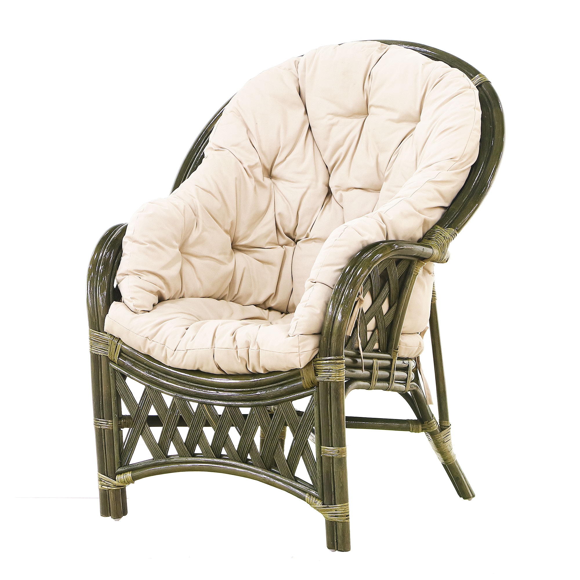 Комплект мебели Rattan grand amalfi olive: диван, стол, 2 кресла, цвет оливковый - фото 5