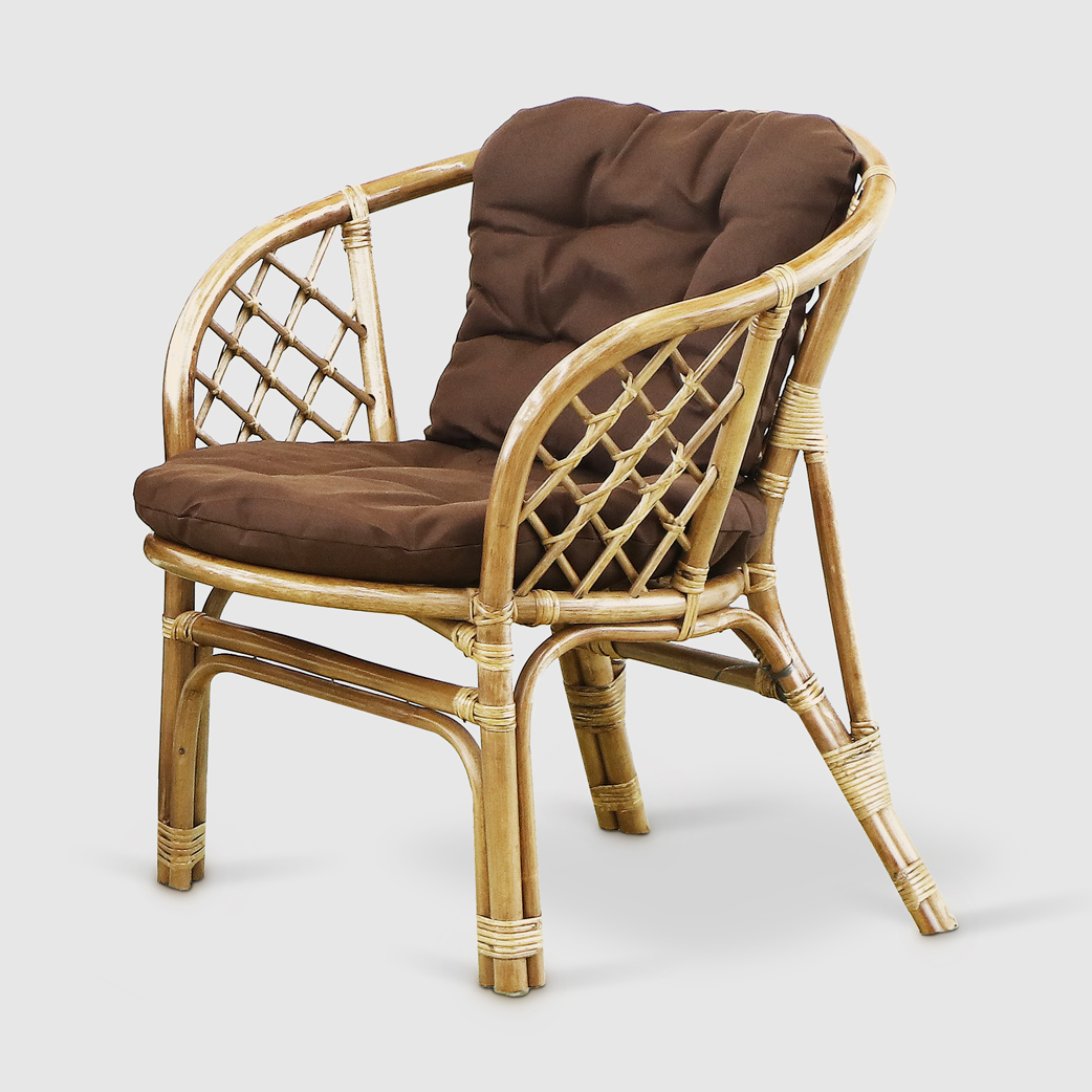 Комплект мебели Rattan grand toscana dk hon: столик, 2 кресла, цвет светло-коричневый - фото 3