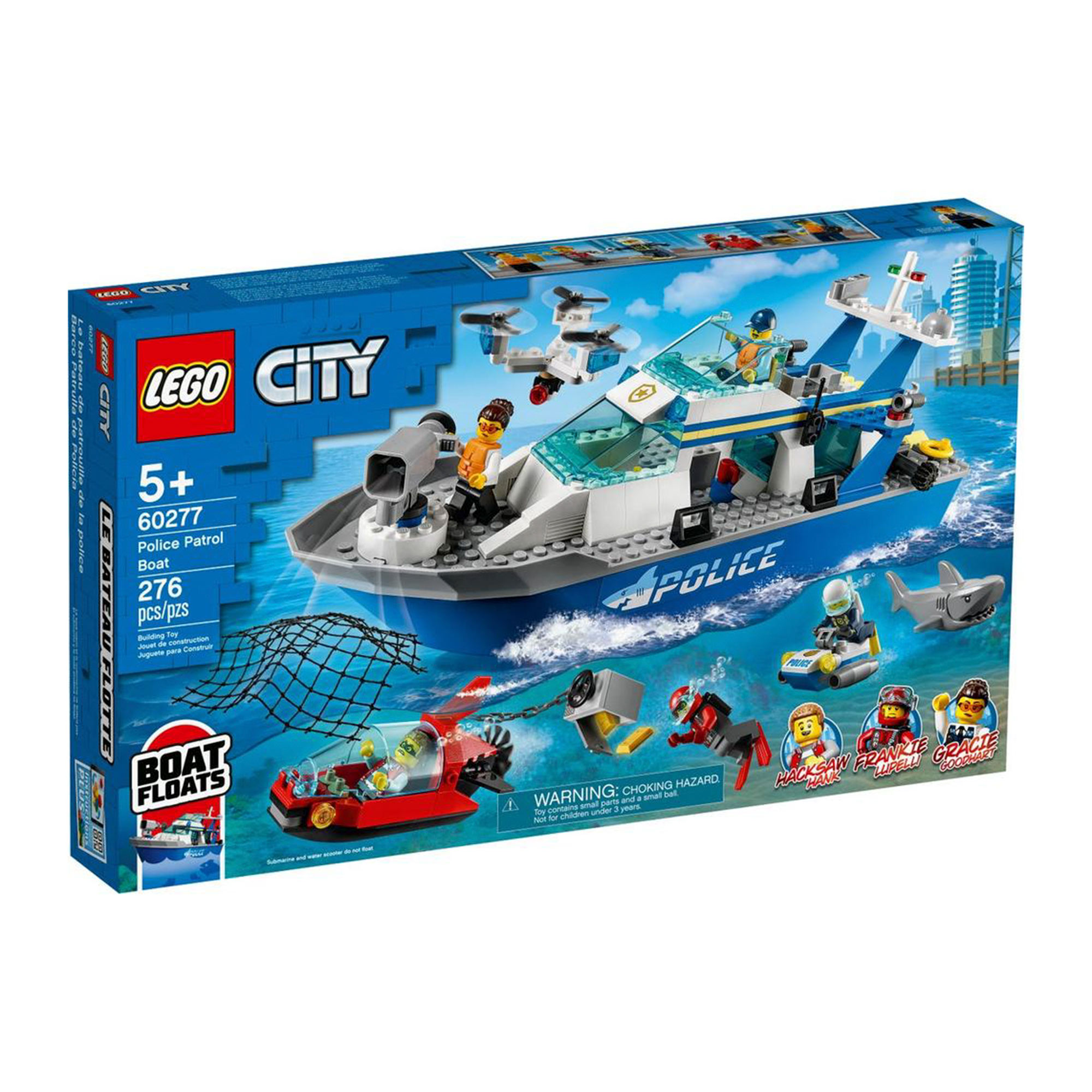 фото Конструктор lego city катер полицейского патруля 60277