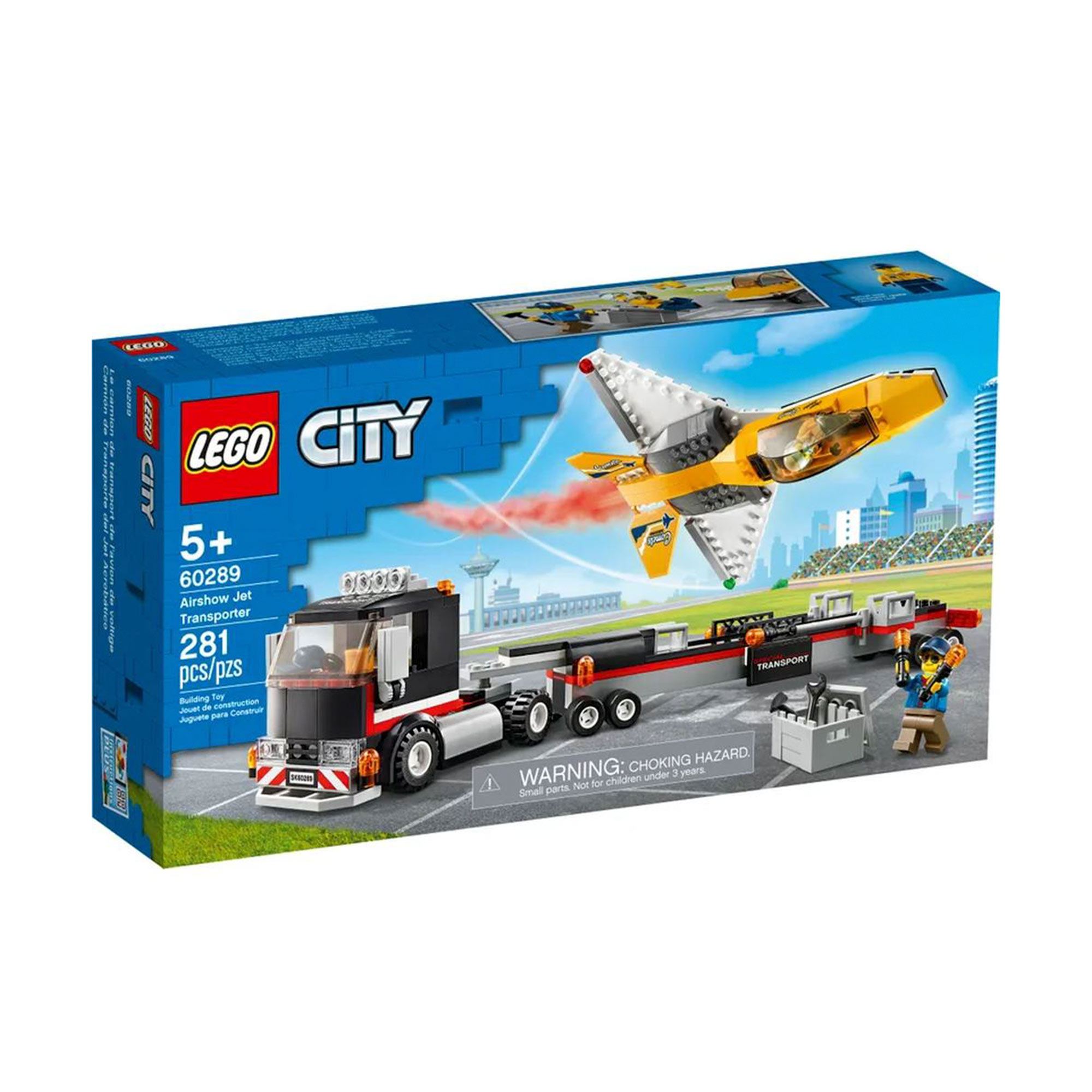 фото Конструктор lego city транспортировка самолёта на авиашоу 60289