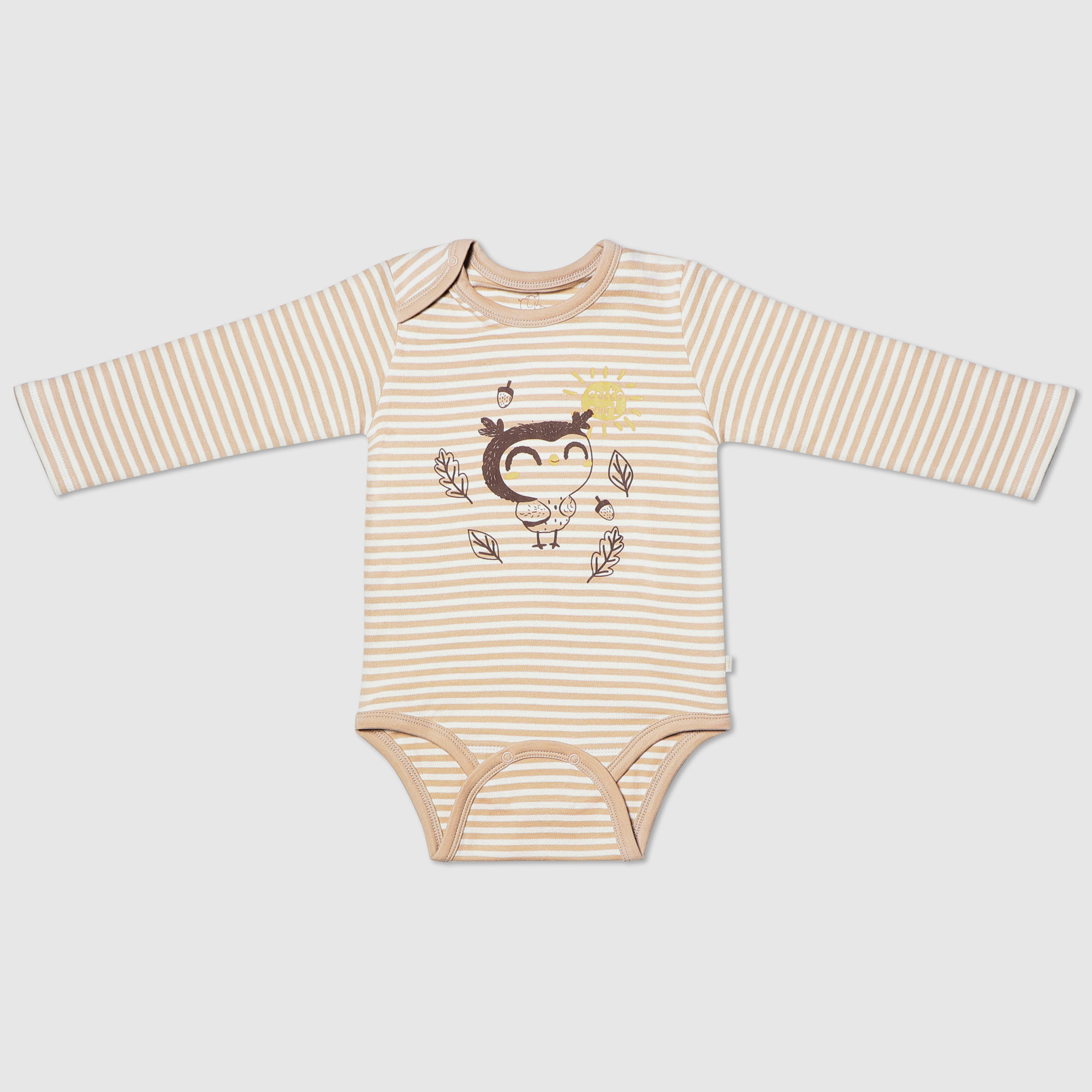 

Боди Diva Kids Совы бежевое с коричневым в полоску, Бежевый;коричневый