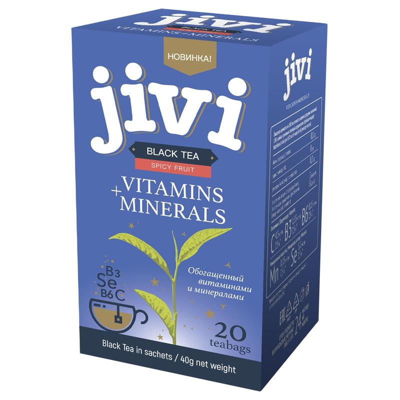 Чай черный JIVI пряно-фруктовый 20х2 г
