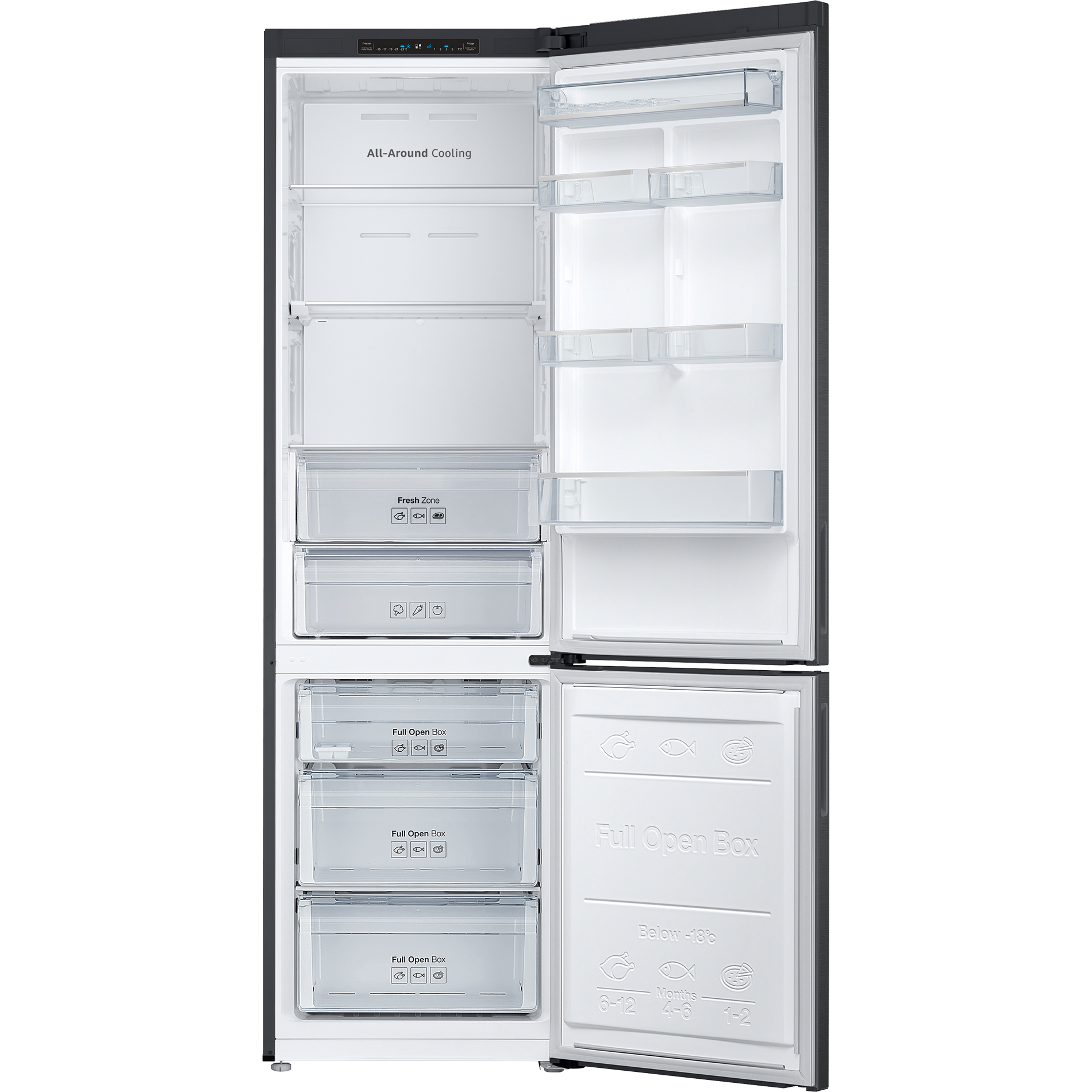 Холодильник Samsung RB37A5070B1, цвет черный - фото 5
