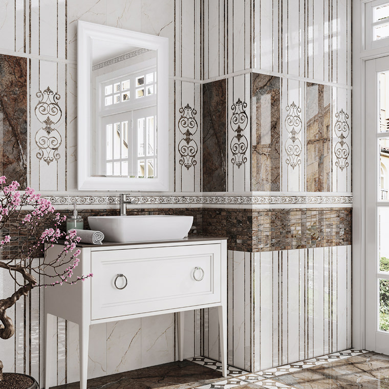 фото Плитка kerama marazzi театро светло-бежевый 12134r 25x75 см