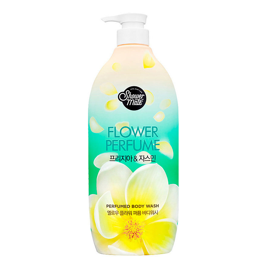 фото Парфюмированный гель для душа kerasys shower mate flower с жасмином 900 мл