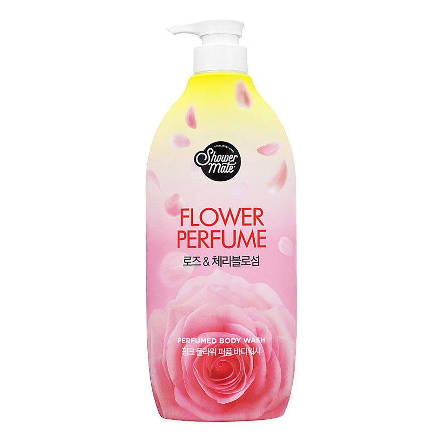 фото Парфюмированный гель для душа kerasys shower mate flower с розой 900 мл