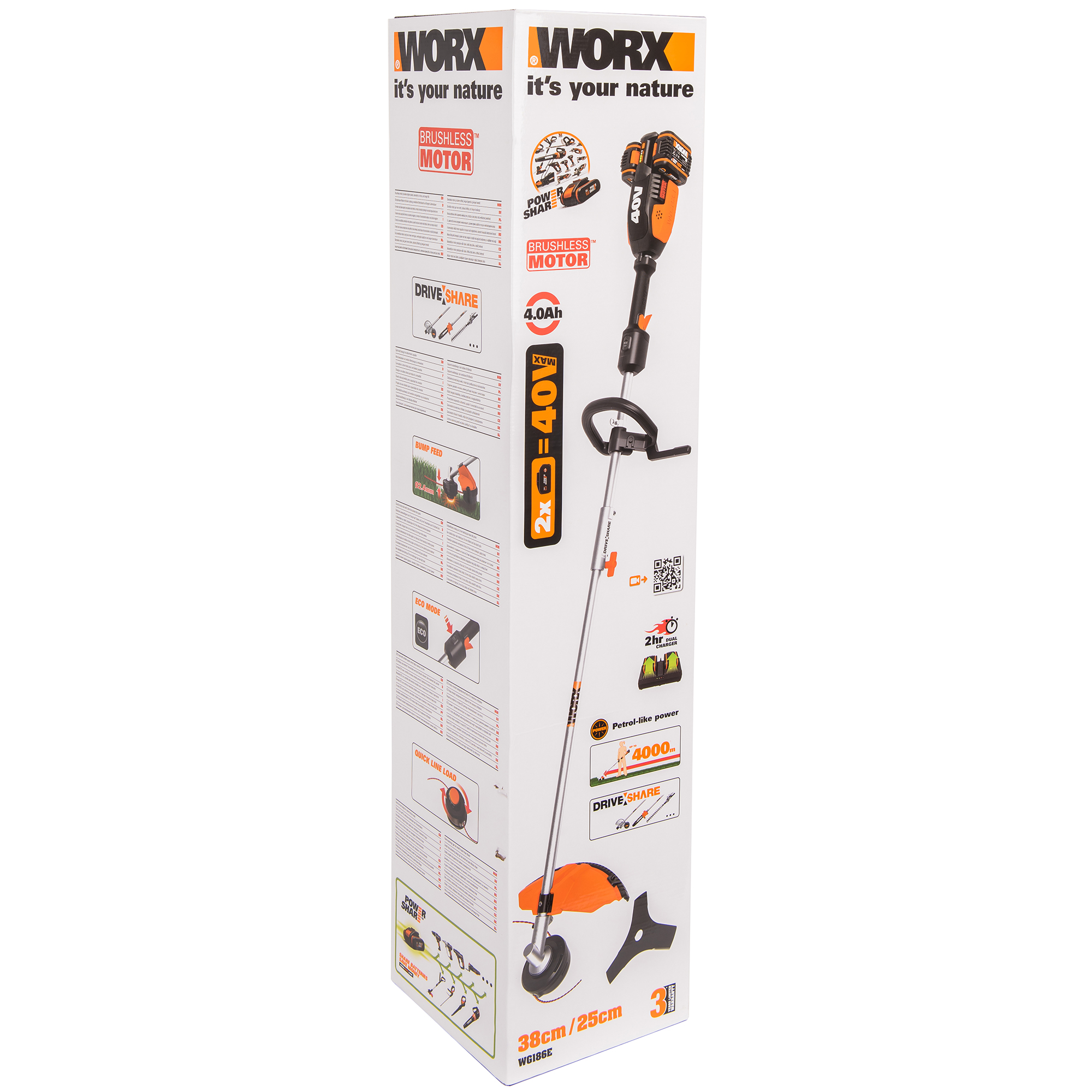 фото Триммер worx wg186e