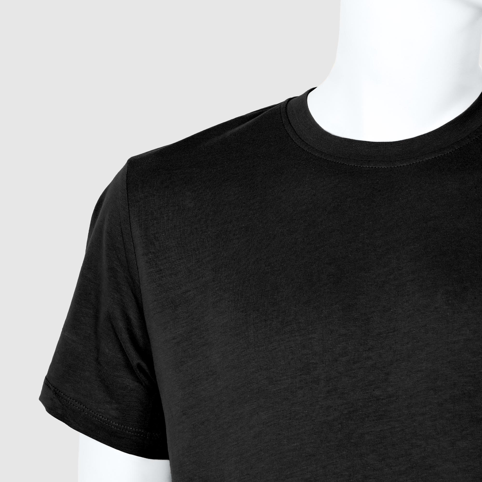Мужская футболка Diva Teks чёрная (DTD-01), цвет чёрный, размер 44-46 - фото 3