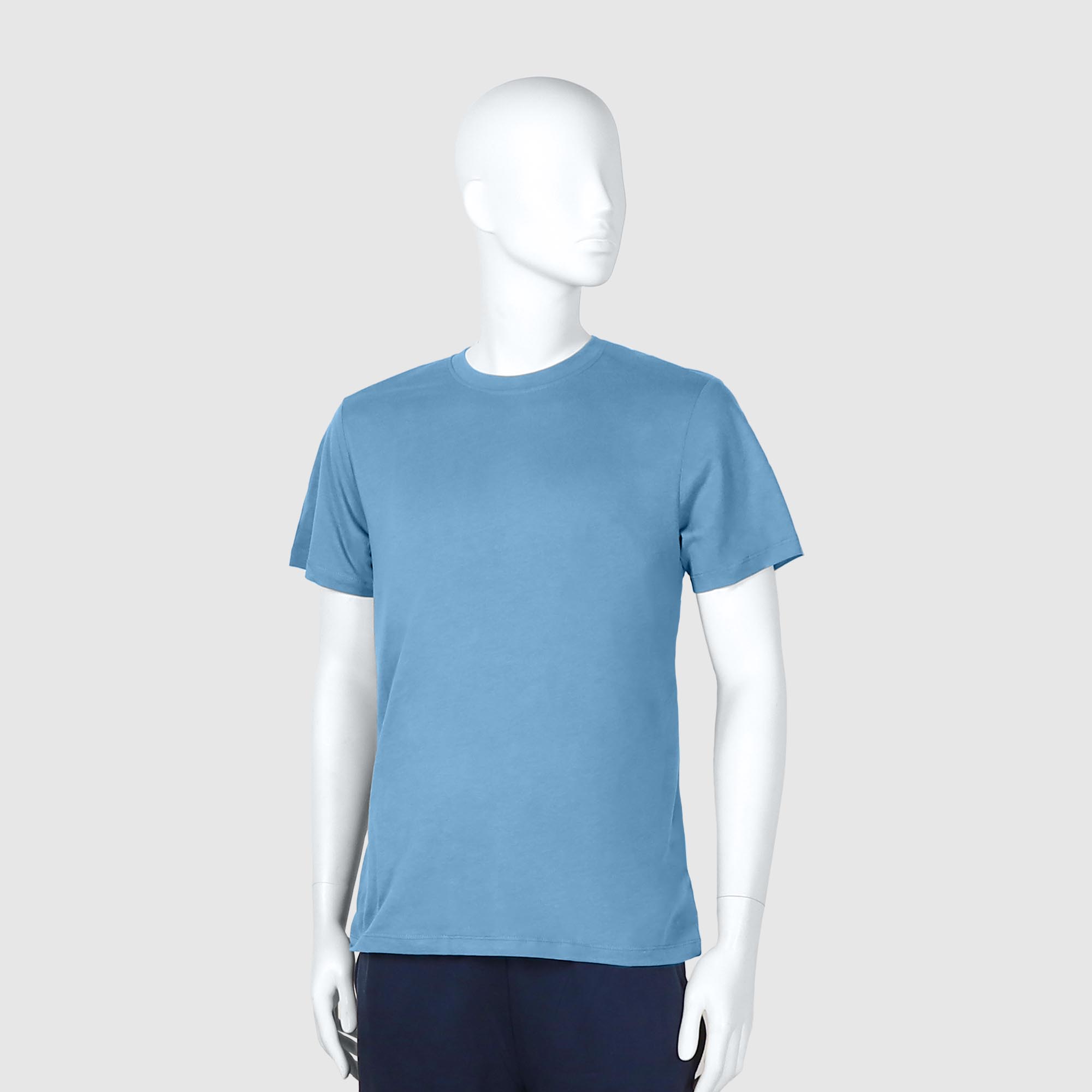 Мужская футболка Diva Teks голубая (DTD-03), цвет голубой, размер 44-46