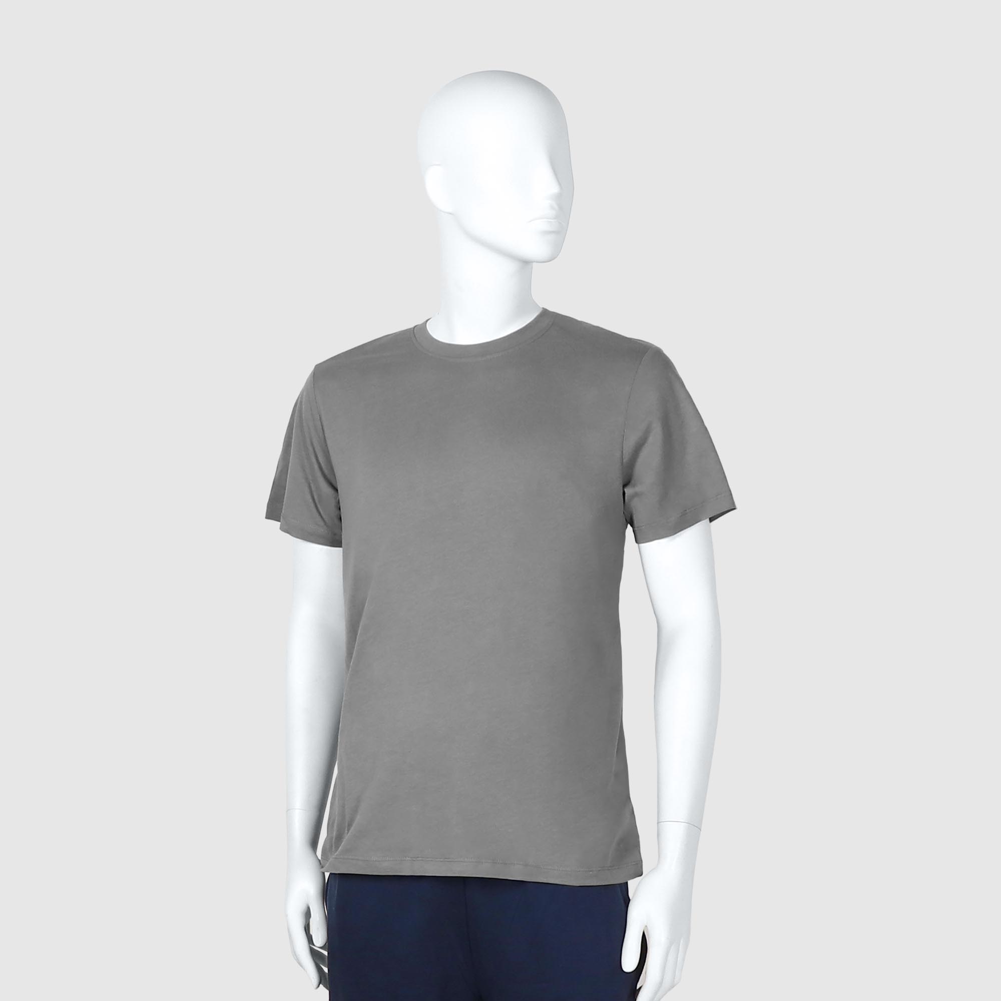 Мужская футболка Diva Teks серая (DTD-04), цвет серый, размер 44-46