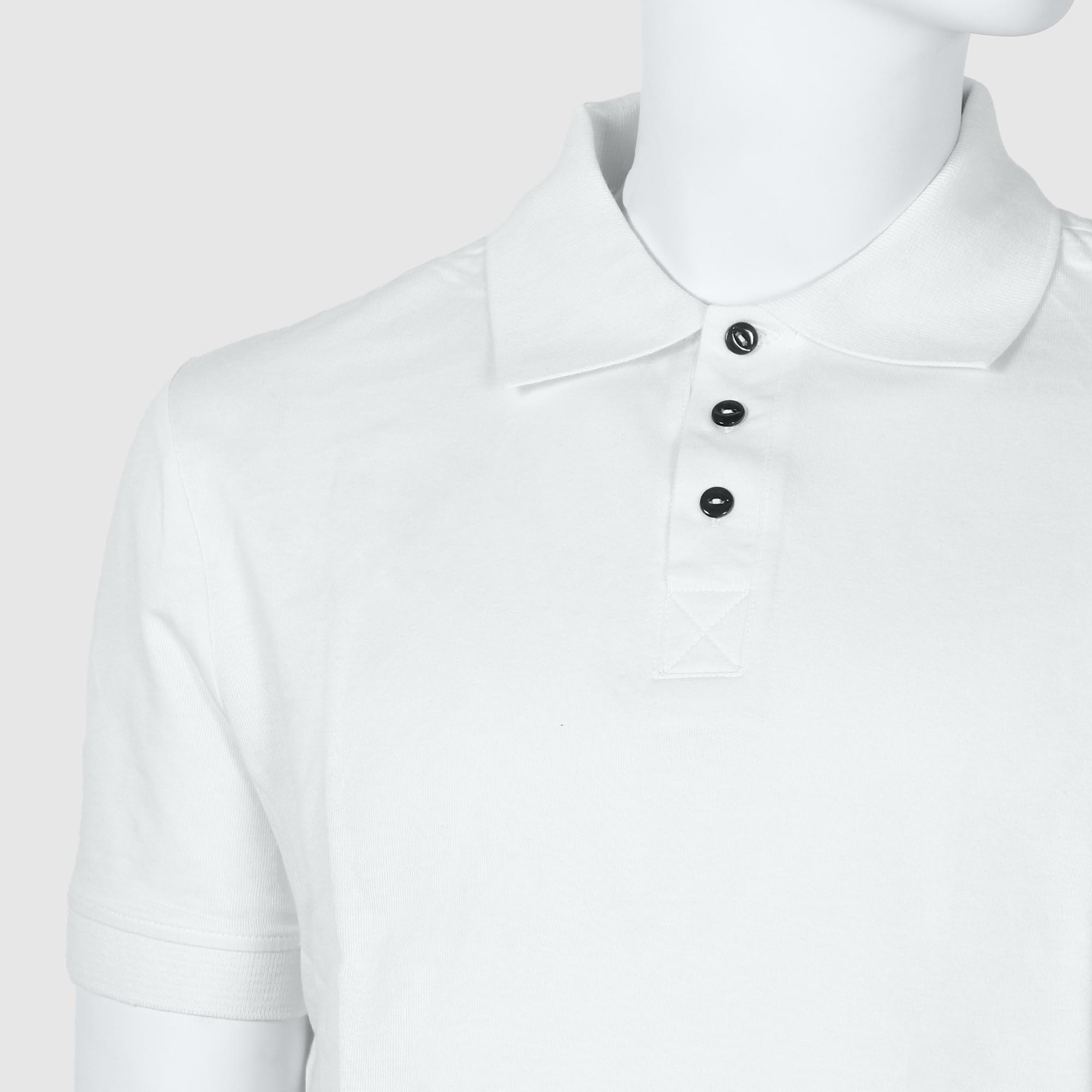 Мужская футболка-поло Diva Teks белая (DTD-07), цвет белый, размер 46-48 - фото 3