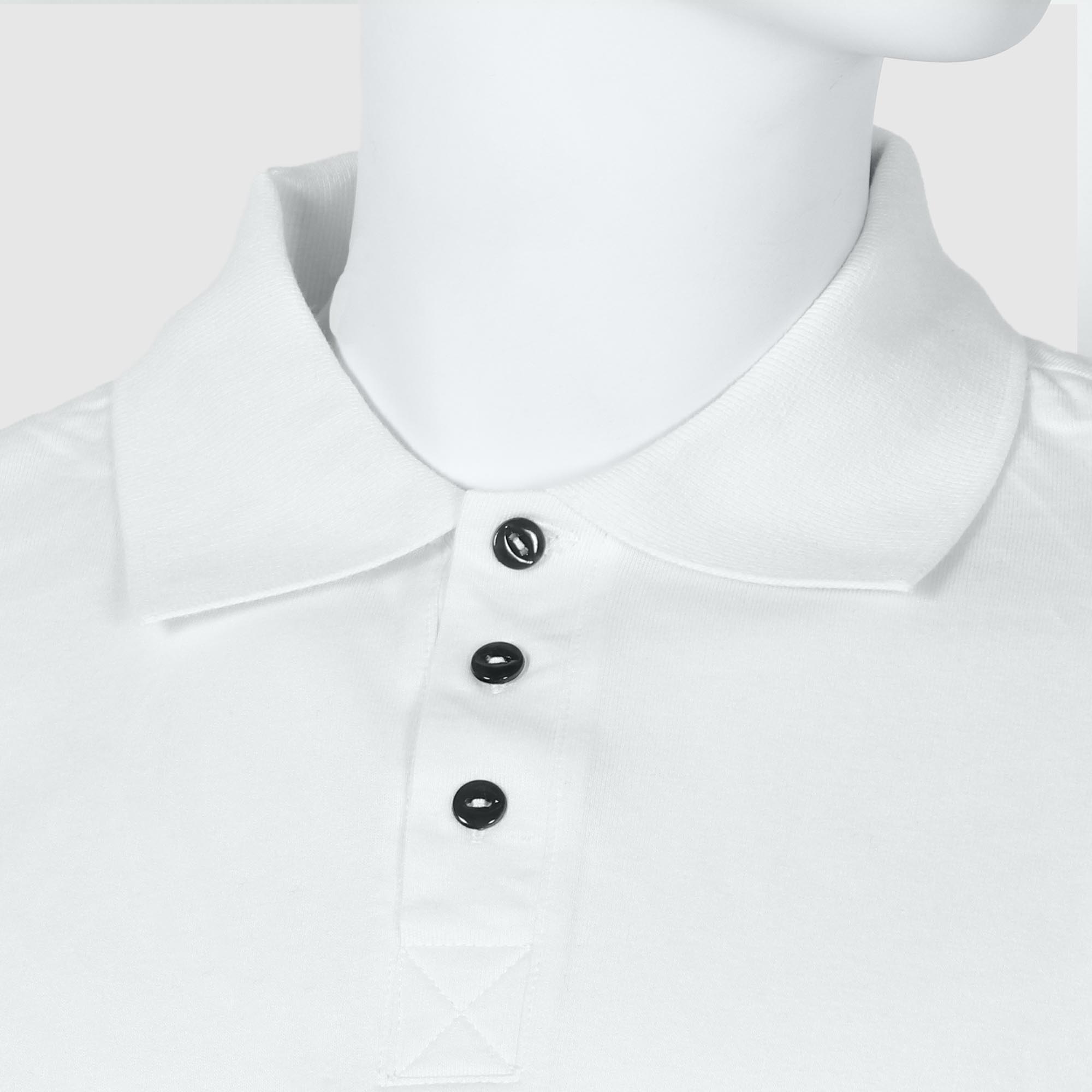 Мужская футболка-поло Diva Teks белая (DTD-07), цвет белый, размер 46-48 - фото 4