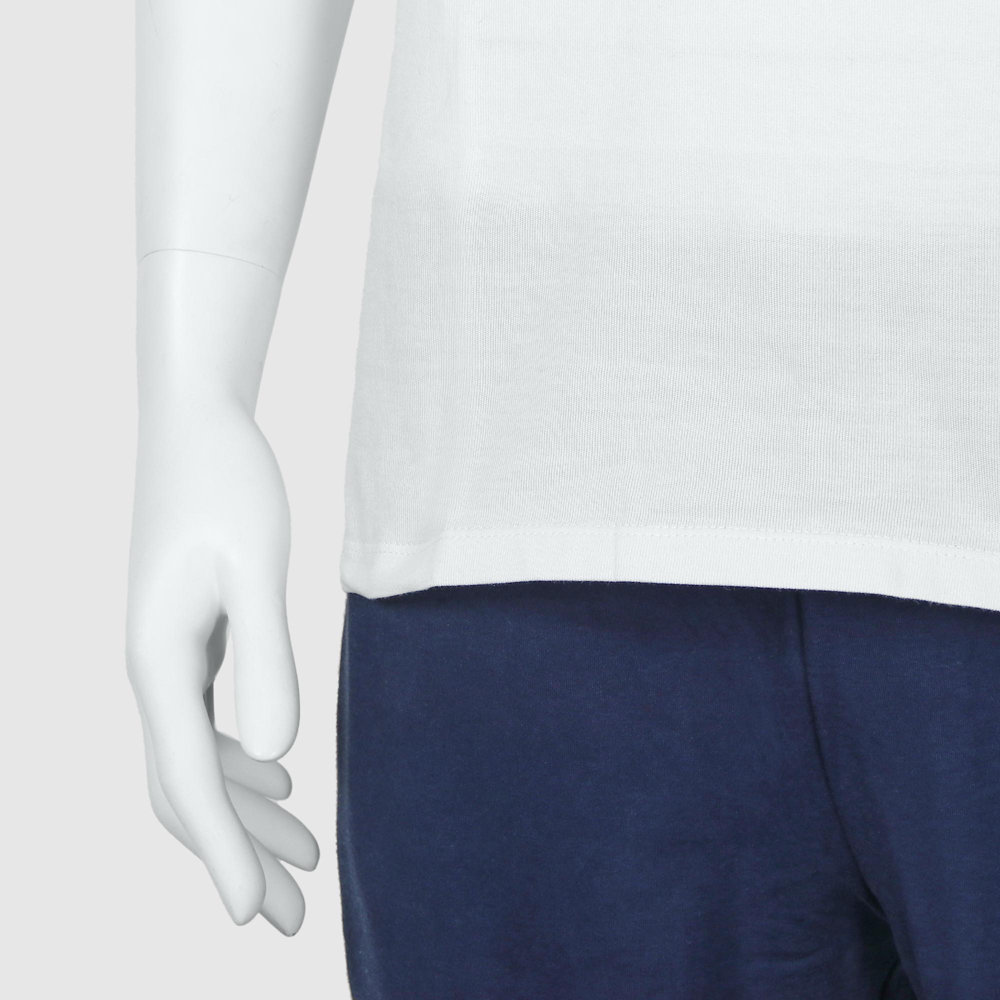 Мужская футболка-поло Diva Teks белая (DTD-07), цвет белый, размер 46-48 - фото 5