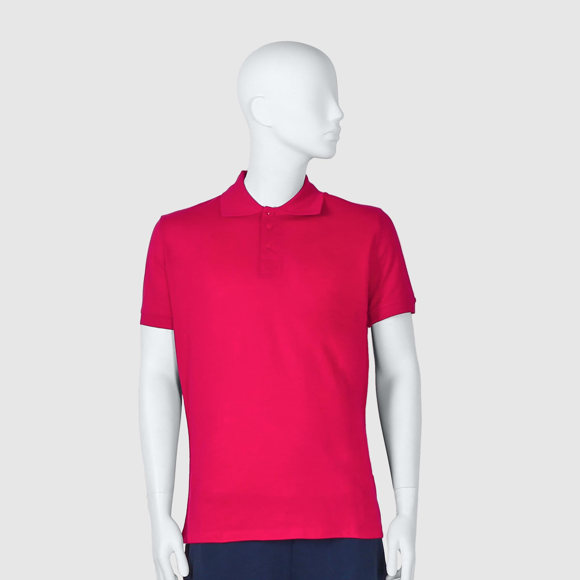 Мужская футболка-поло Diva Teks красная (DTD-08), цвет красный, размер 48-50 - фото 1