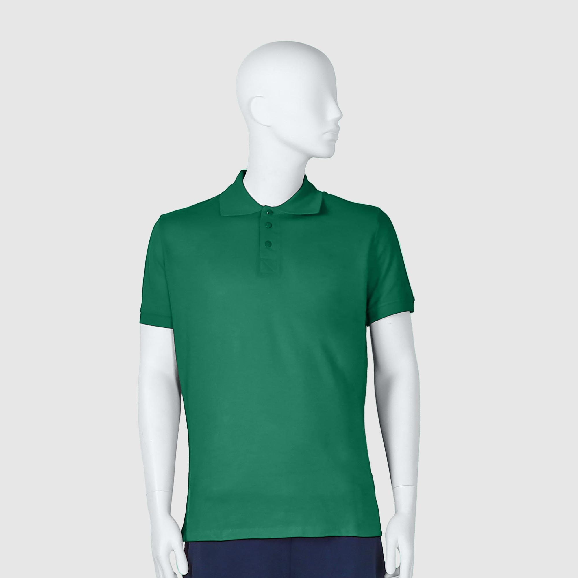 Мужская футболка-поло Diva Teks зелёная (DTD-09), цвет зелёный, размер 44-46 - фото 1