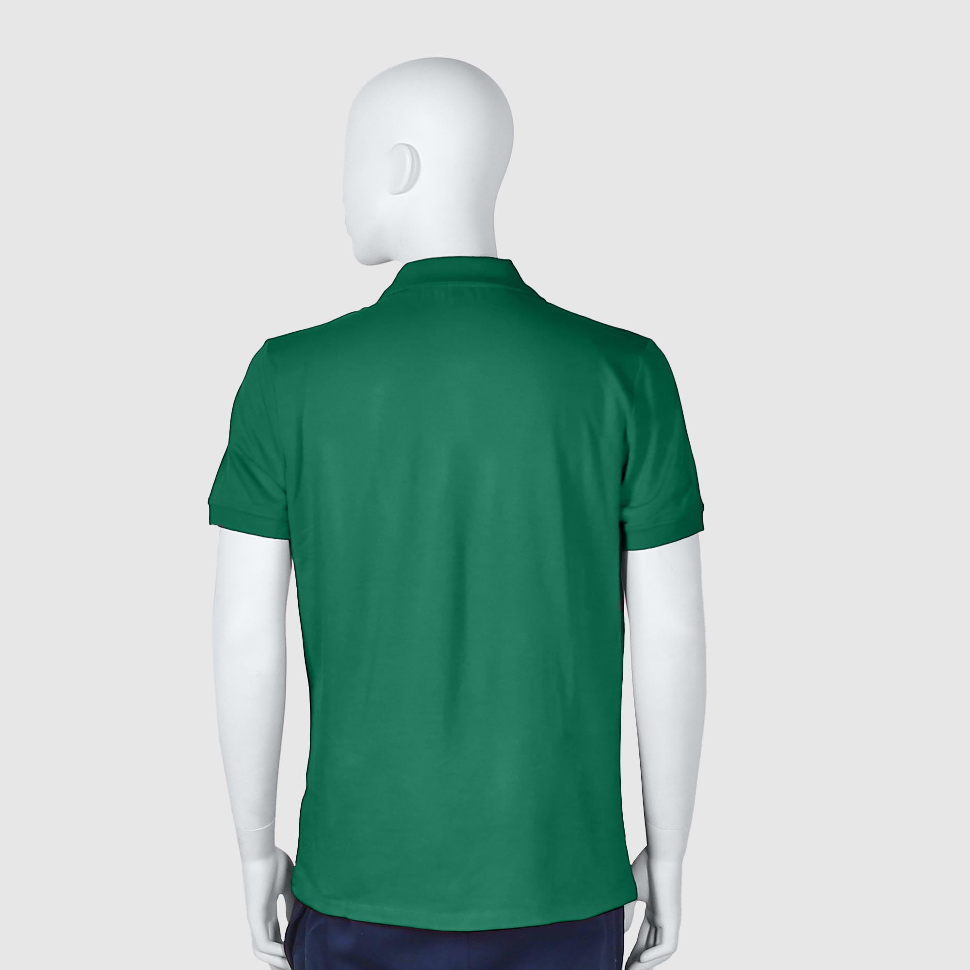 Мужская футболка-поло Diva Teks зелёная (DTD-09), цвет зелёный, размер 44-46 - фото 2