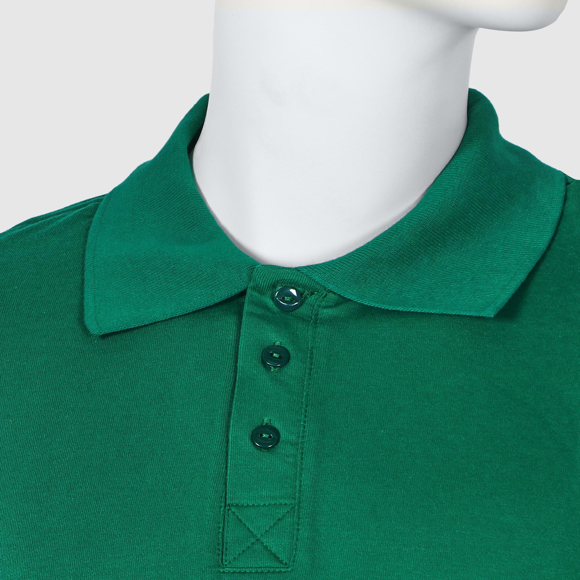 Мужская футболка-поло Diva Teks зелёная (DTD-09), цвет зелёный, размер 44-46 - фото 4