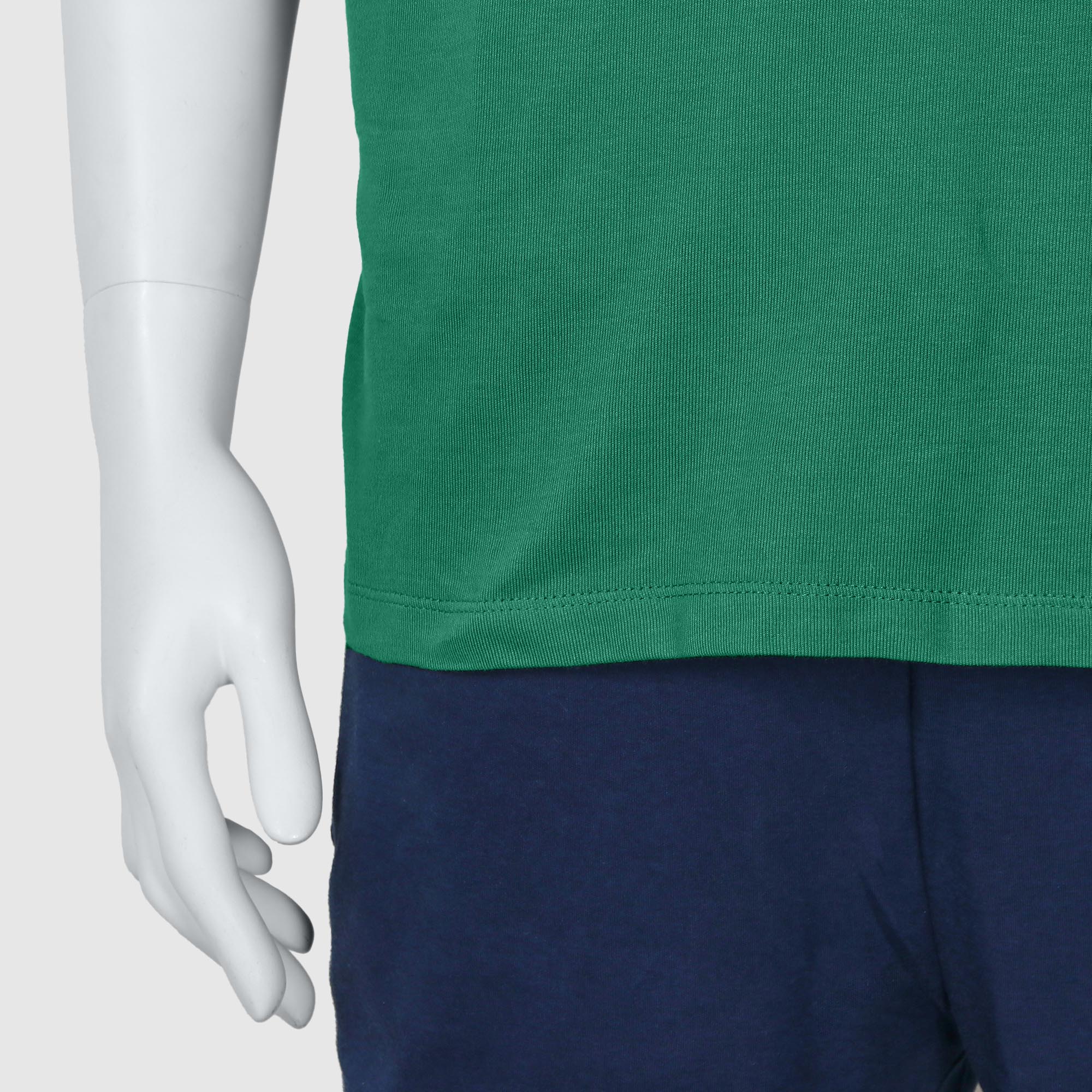 Мужская футболка-поло Diva Teks зелёная (DTD-09), цвет зелёный, размер 44-46 - фото 5