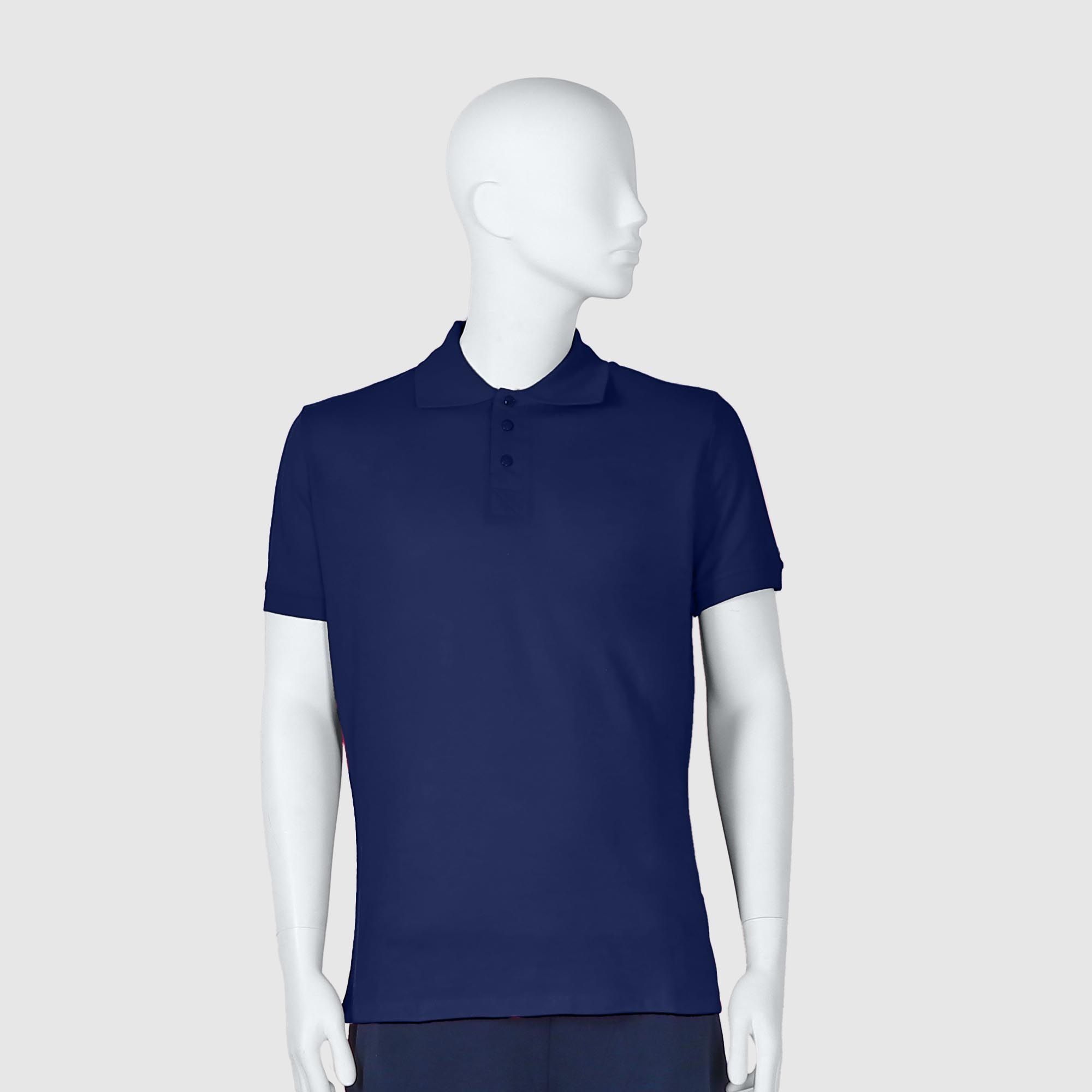 Мужская футболка-поло Diva Teks синяя (DTD-10), цвет синий, размер 44-46 - фото 1