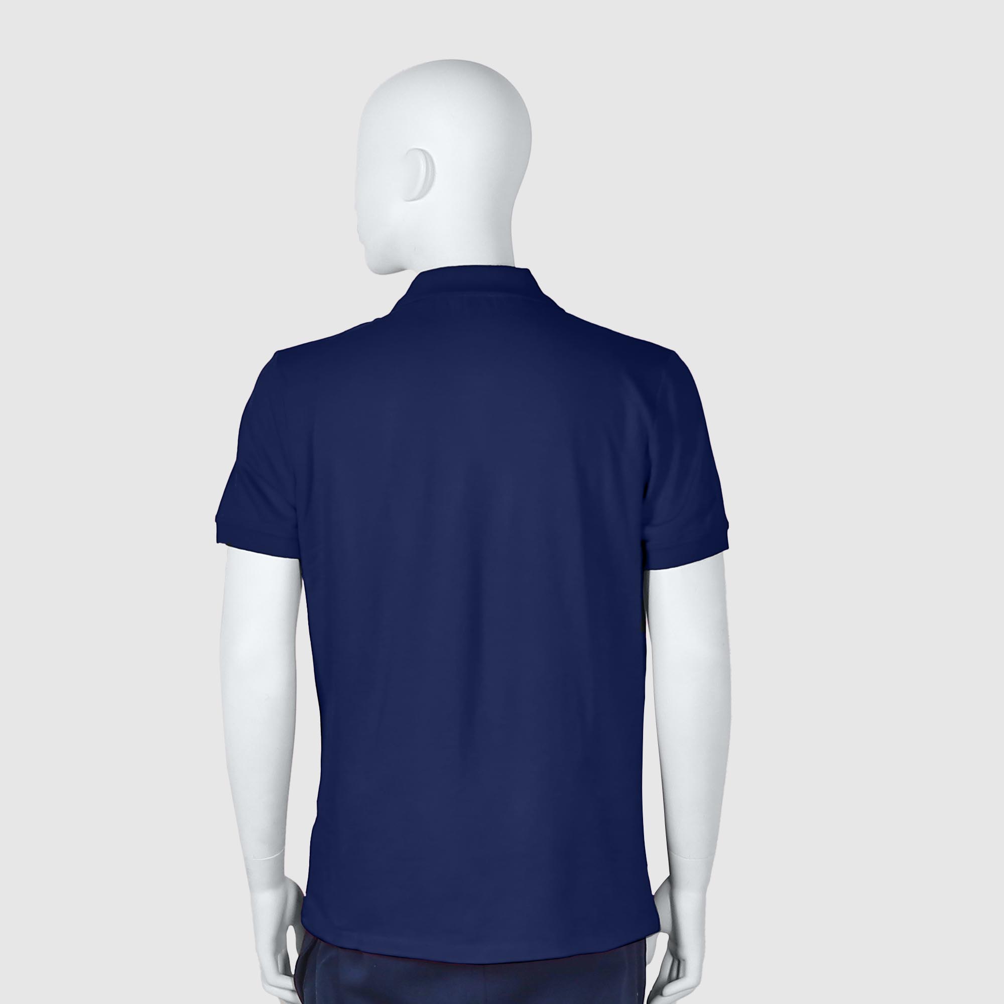 Мужская футболка-поло Diva Teks синяя (DTD-10), цвет синий, размер 44-46 - фото 2