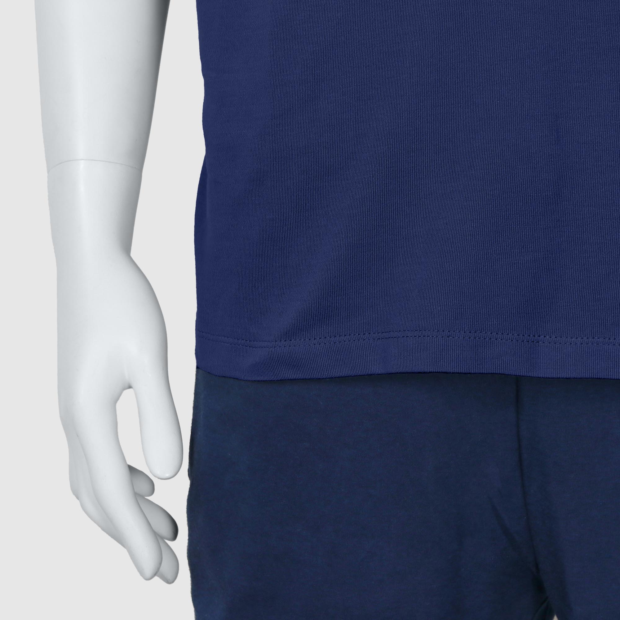 Мужская футболка-поло Diva Teks синяя (DTD-10), цвет синий, размер 44-46 - фото 5