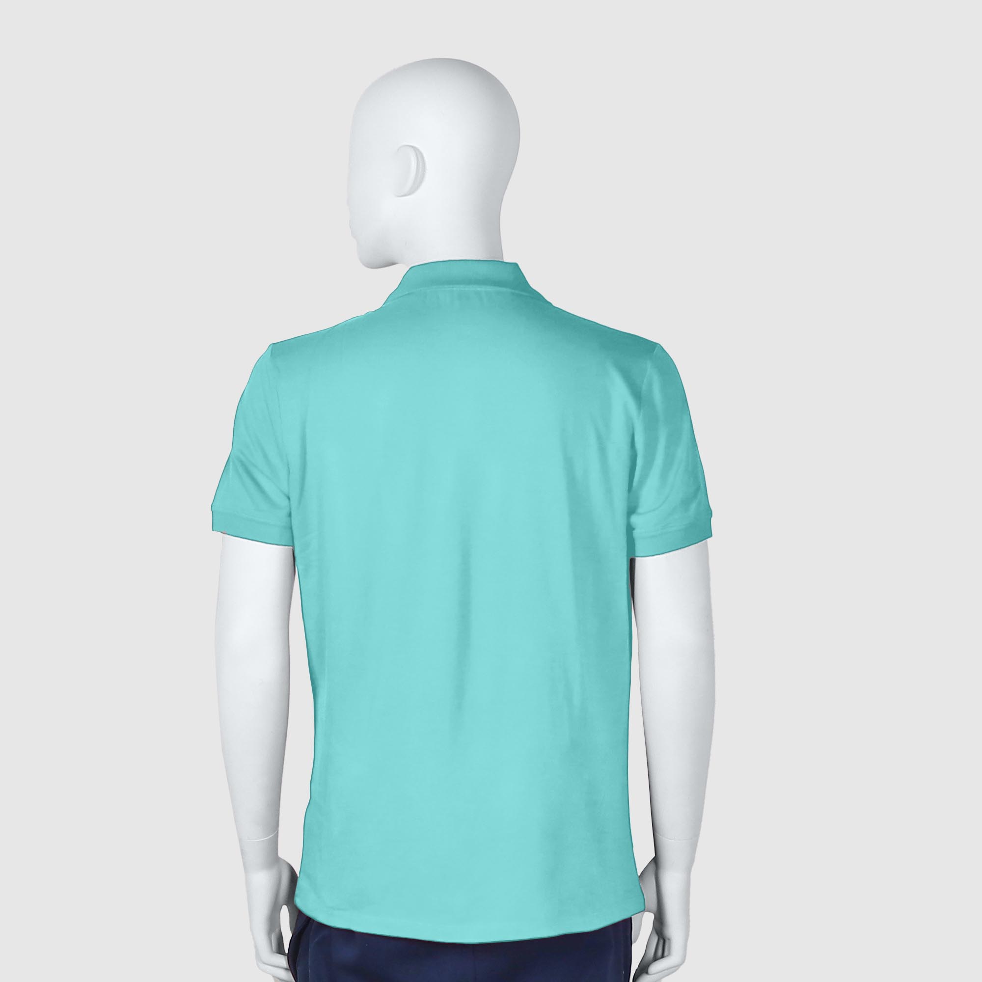 Мужская футболка-поло Diva Teks лазурная (DTD-12), цвет лазурный, размер 44-46 - фото 2