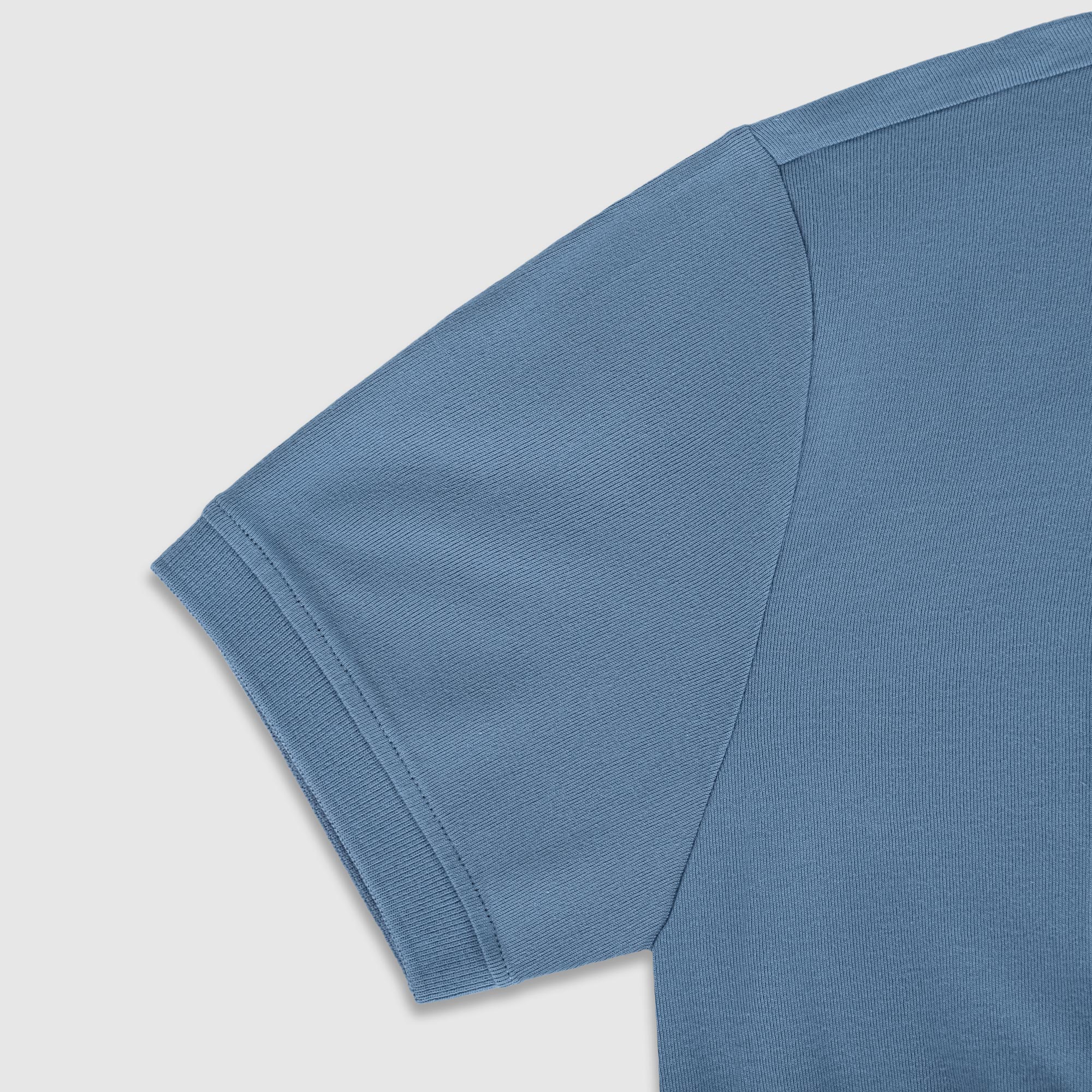 Рубашка мужская Diva Teks поло голубая, цвет голубой, размер XL - фото 4
