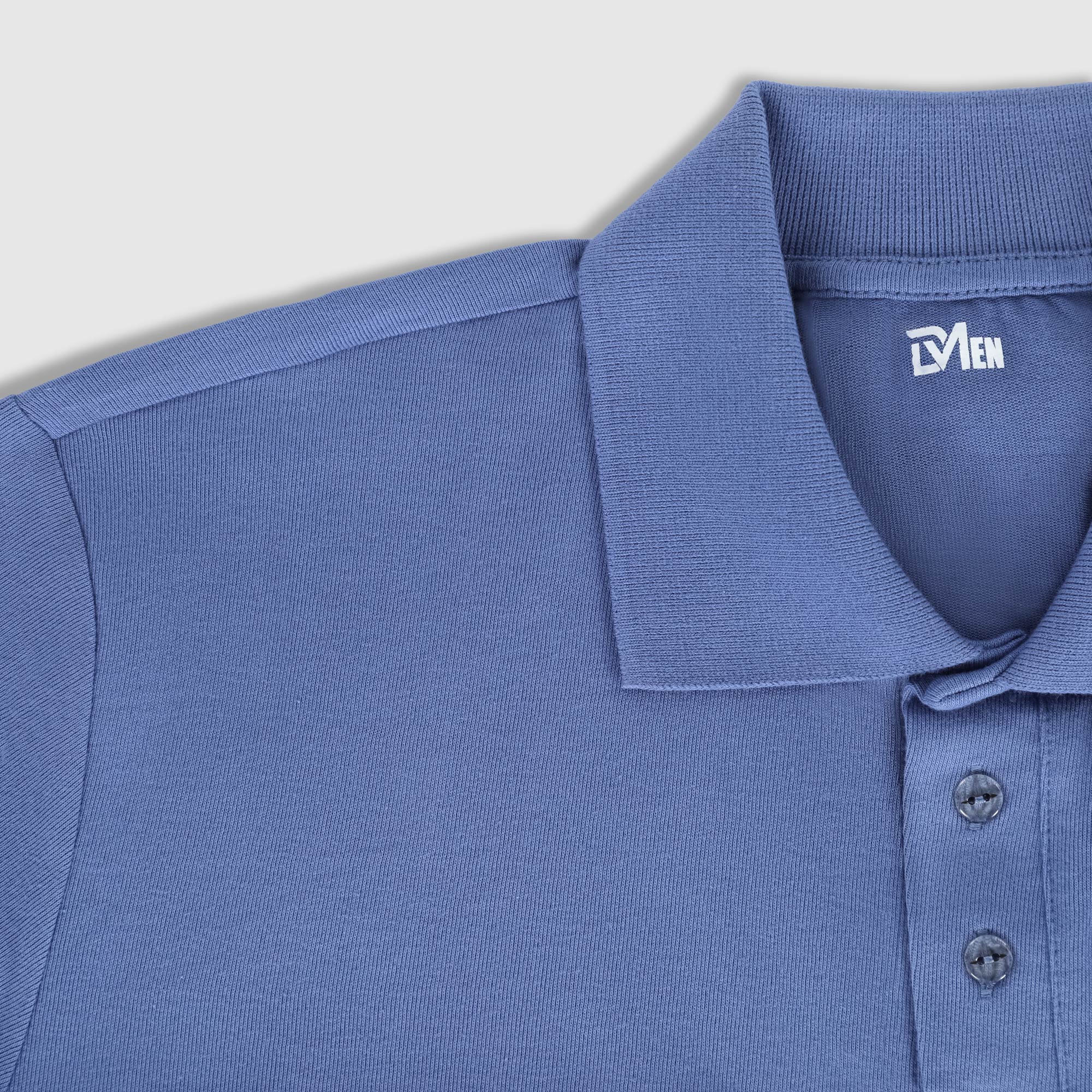 Рубашка мужская Diva Teks поло джинсовая, цвет джинсовый, размер S - фото 3