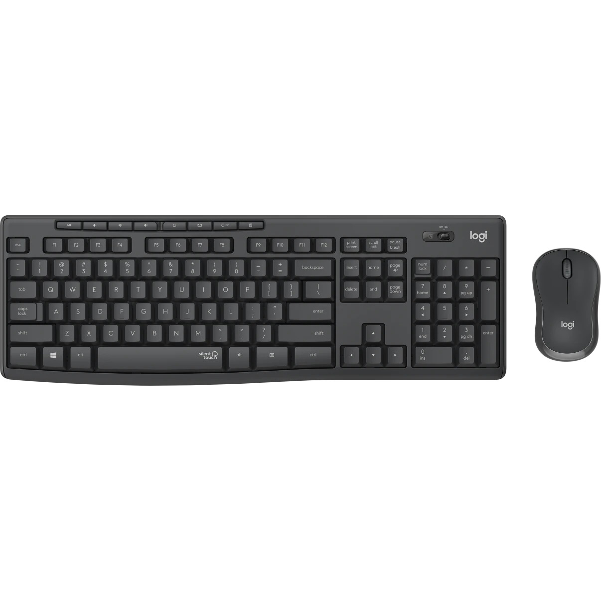 Комплект клавиатуры и мыши Logitech Silent Wireless Combo MK295 920-009807