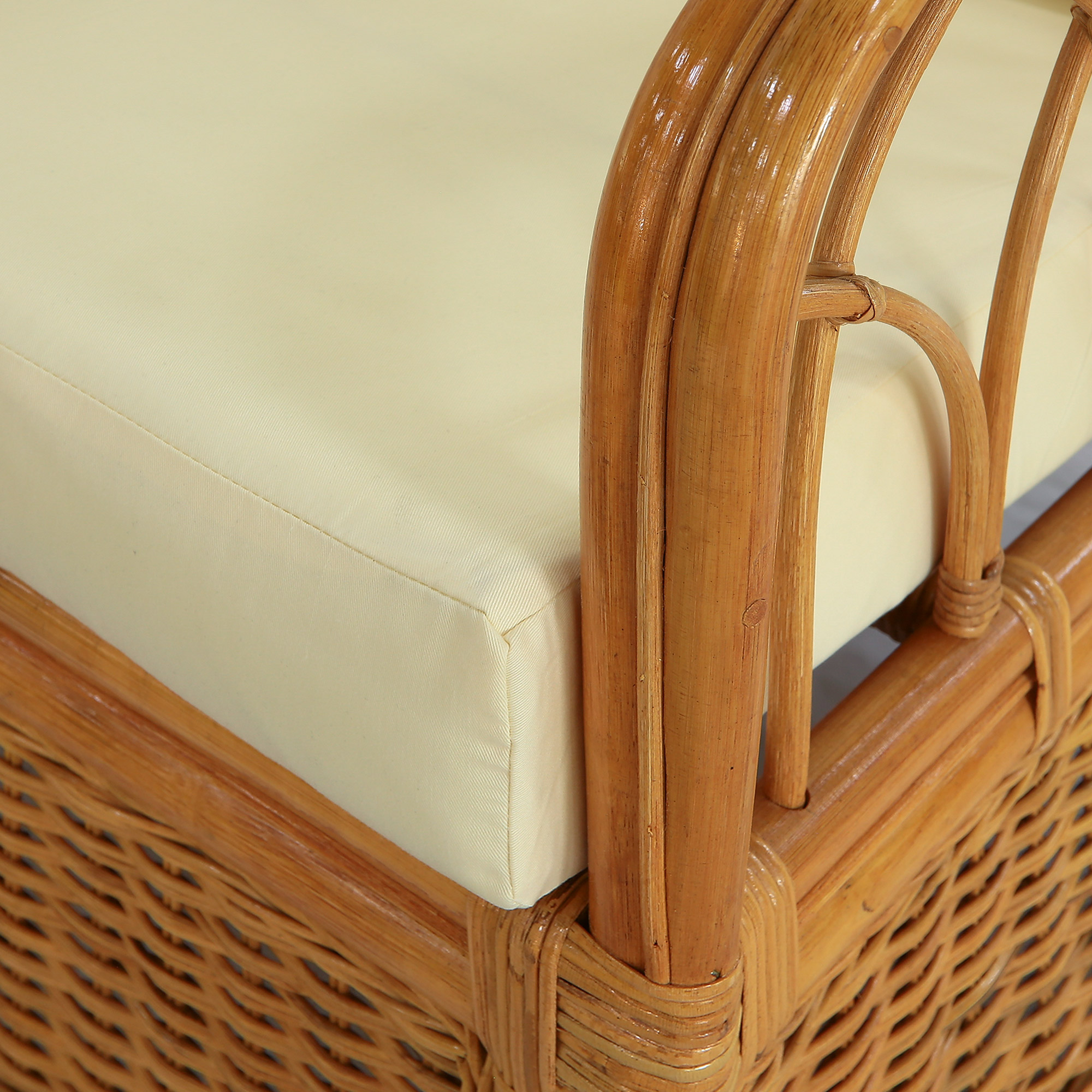 Кресло-качалка Rattan grand honey с подушками, цвет коричневый - фото 4