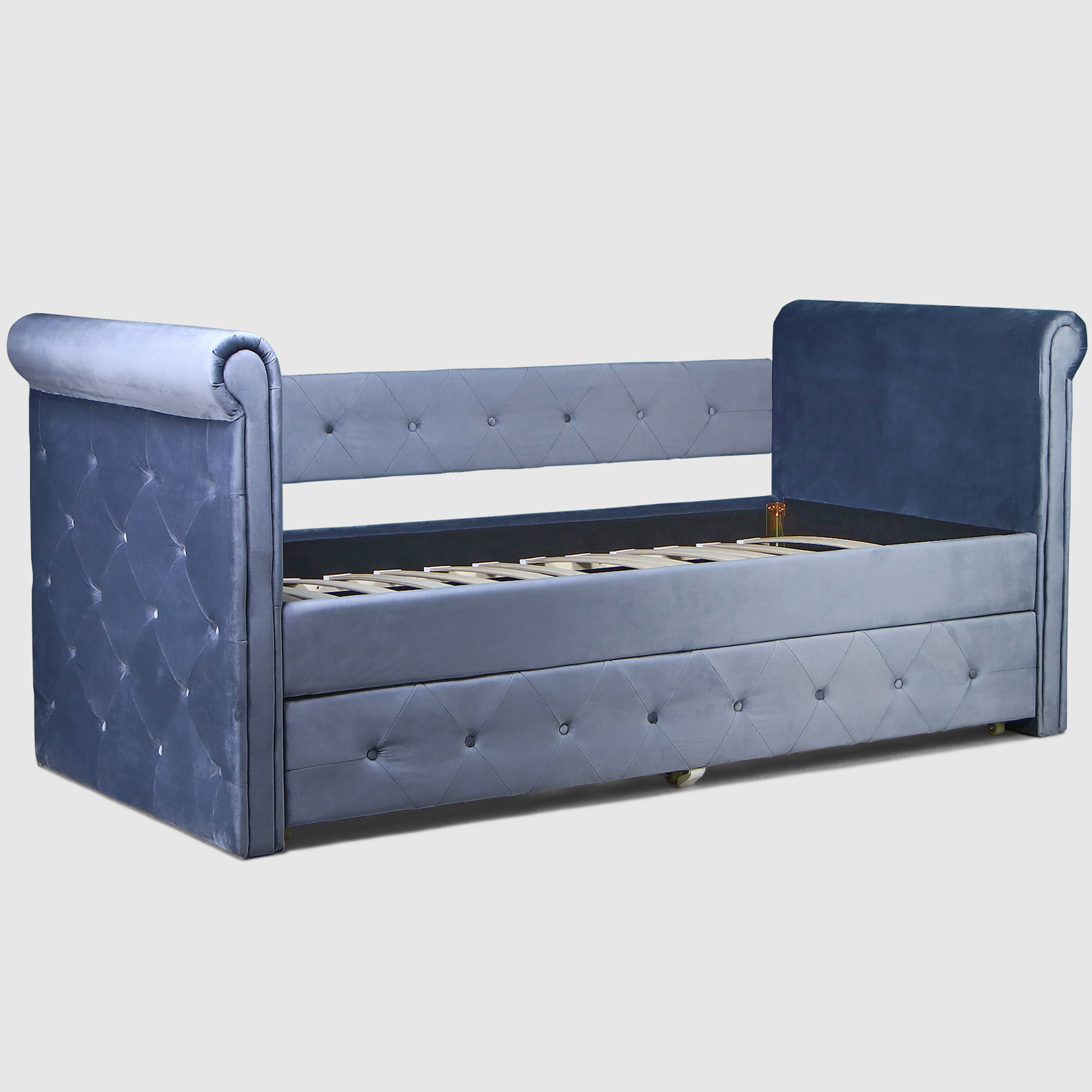 Кровать AHF Мари двухъярусная серая 90x200 см