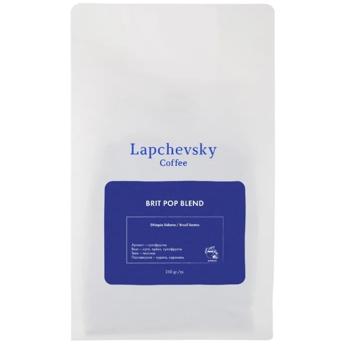 фото Кофе в зернах lapchevsky coffee brit pop blend, 250 г