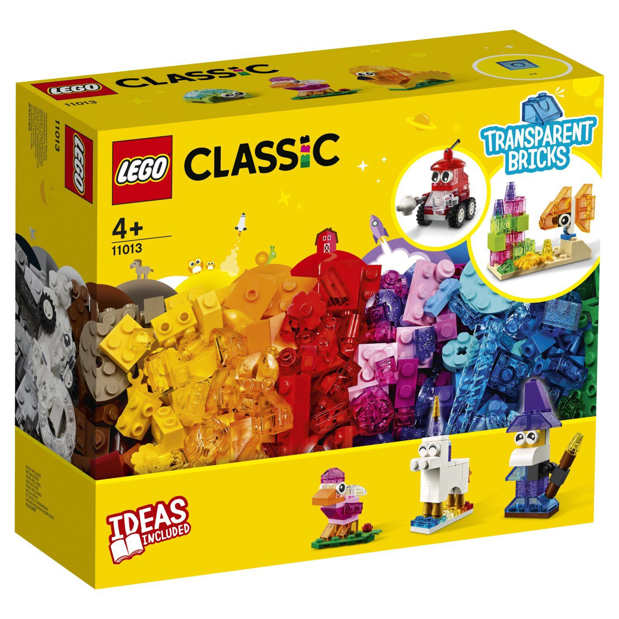 фото Конструктор lego classic прозрачные кубики 11013