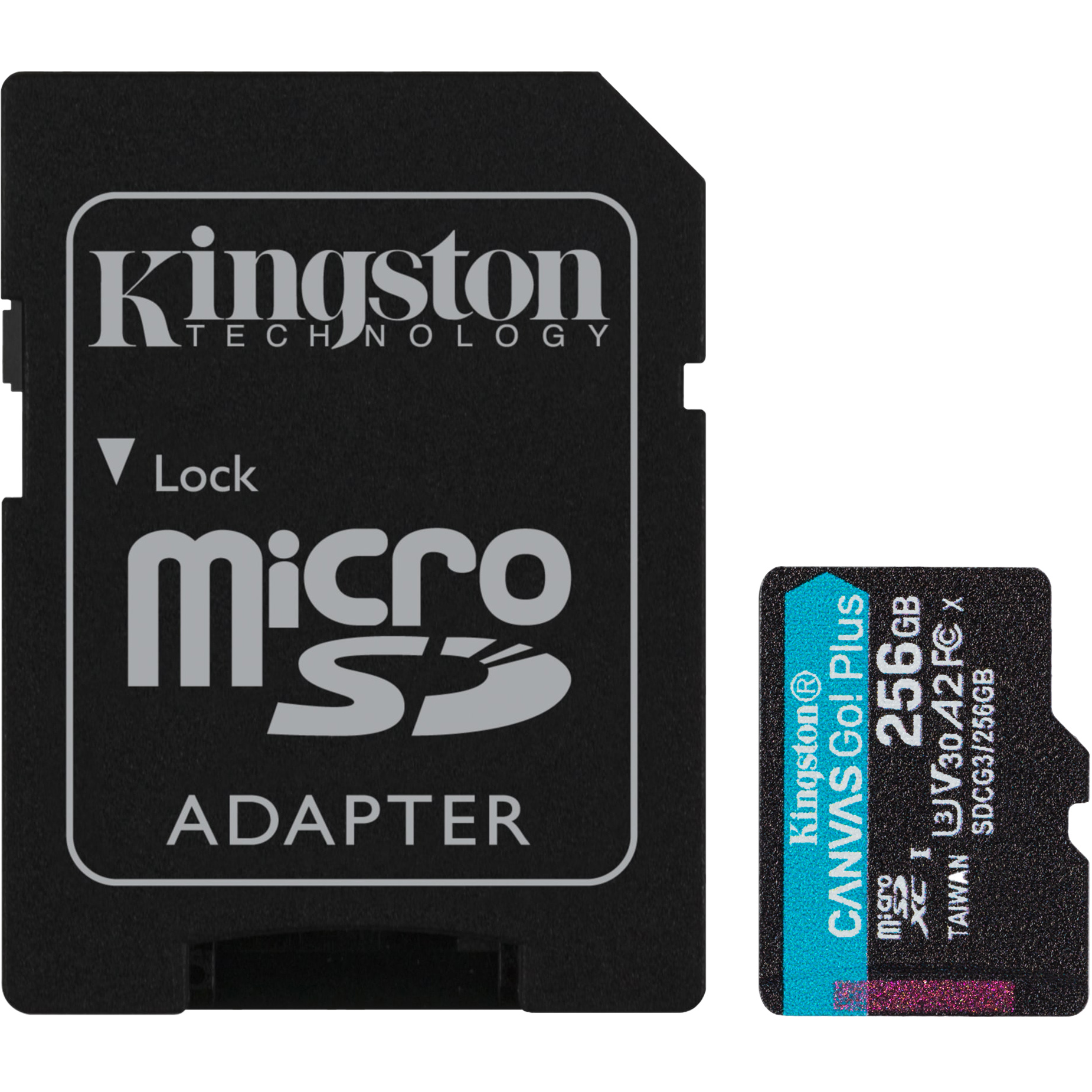 Карта памяти Kingston Canvas Go Plus MicroSDXC 256GB с адаптером
