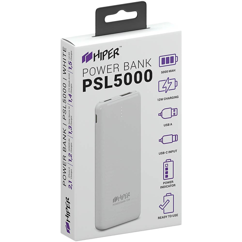 Внешний аккумулятор Hiper PSL5000 White
