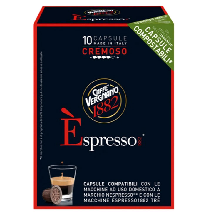 фото Кофе в капсулах caffe vergnano espresso cremoso, 10 шт х 5 г