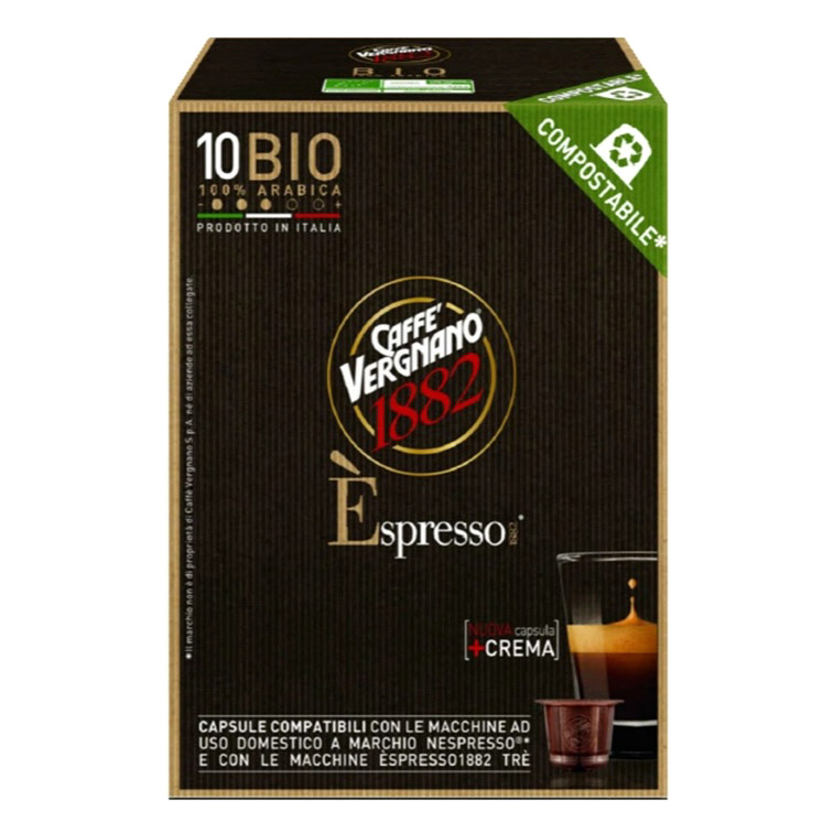 фото Кофе в капсулах caffe vergnano espresso bio, 10 шт х 5 г