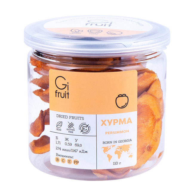 

Фрукты сушеные Gifruit Хурма, 110 г