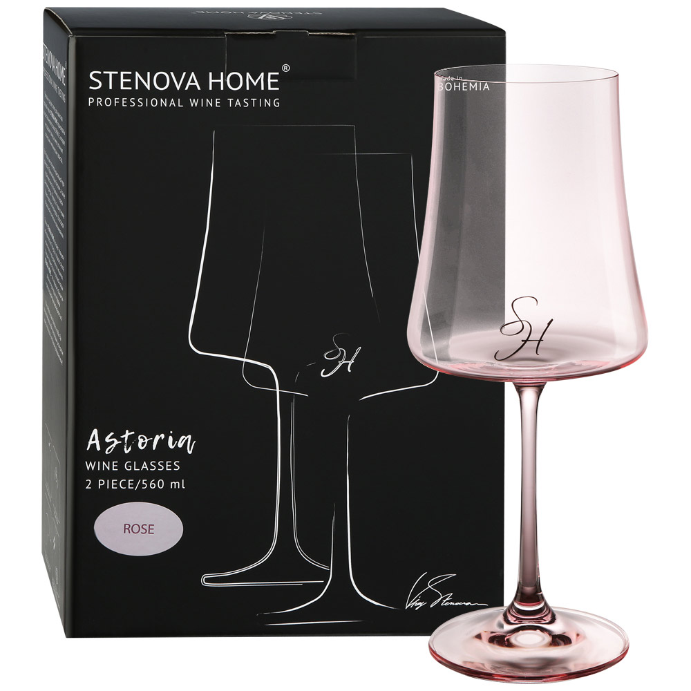 фото Набор бокалов stenova home astoria rose 560 мл 2 шт victoria stenova