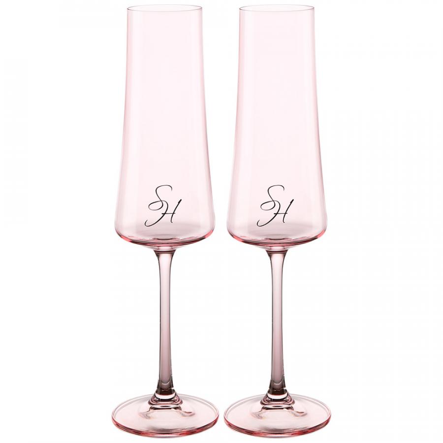 Набор фужеров Stenova Home Astoria Rose 210 мл 2 шт, цвет розовый - фото 1