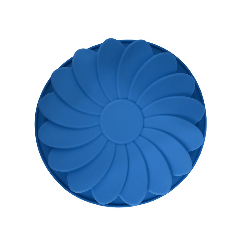 Форма для выпечки Guffman Fleur синяя 23 см, цвет синий - фото 3