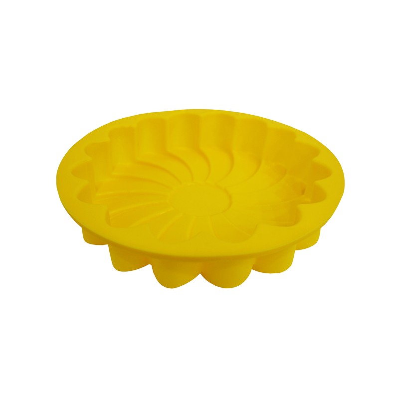 Форма для выпечки Guffman Fleur желтая 23 см, цвет желтый - фото 1